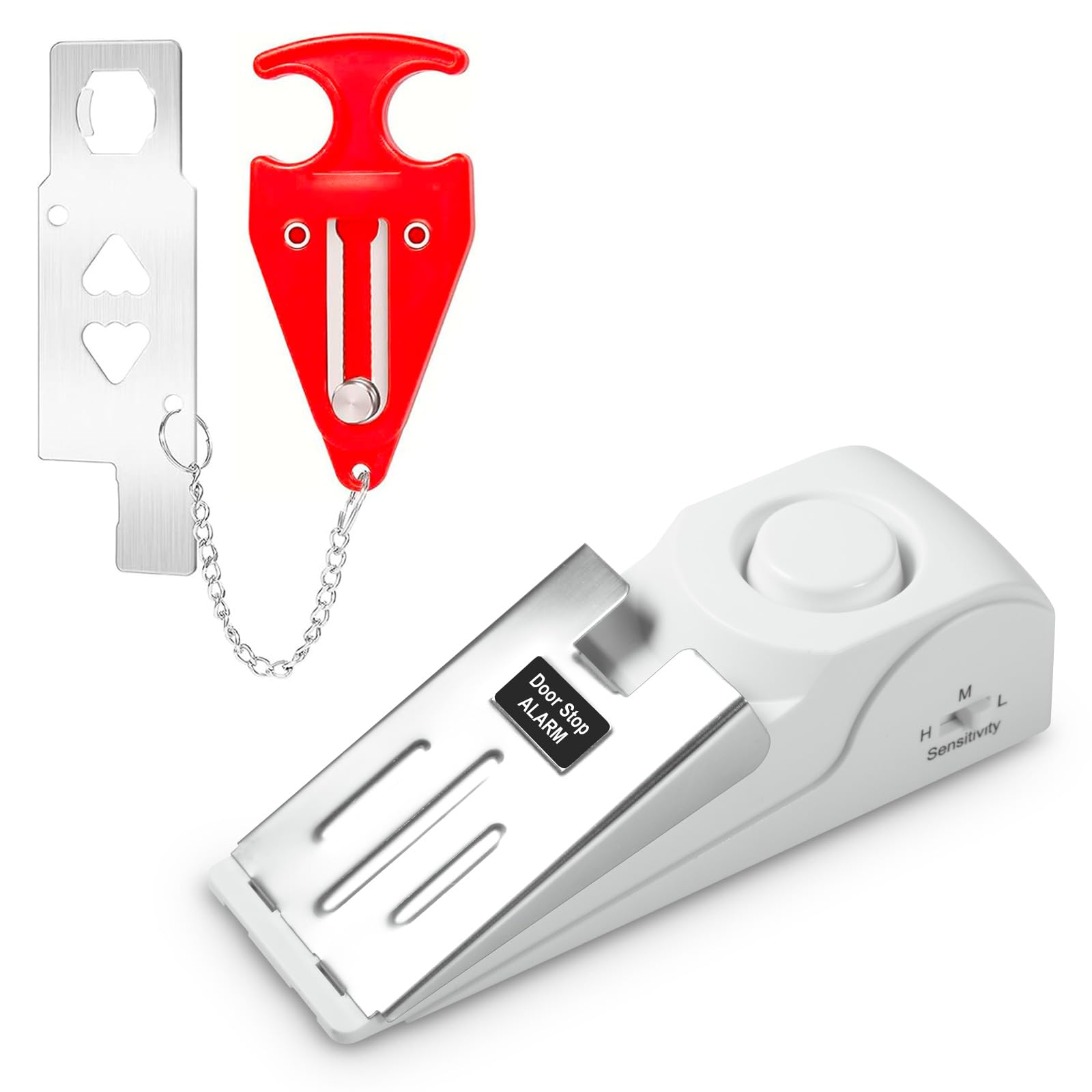 Door Stop Alarm - Draagbaar deurstopalarm Reizend hoteldeurslot Geen installatie