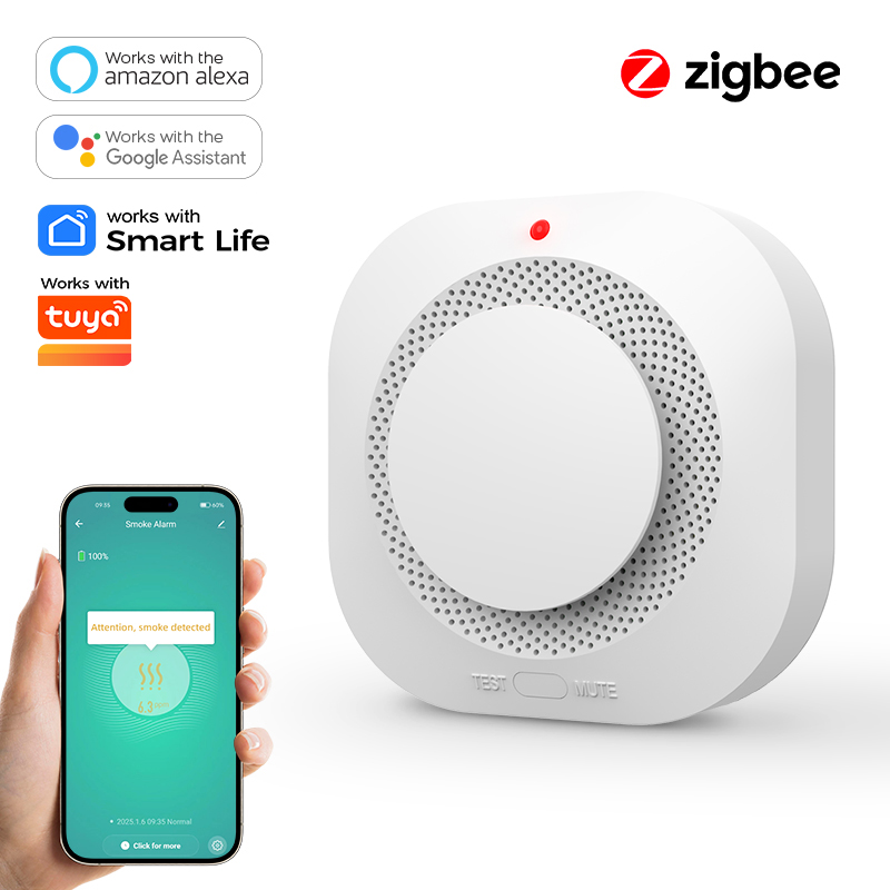 Smoke Detector Interconnected - ZIGBEE Rookmelder voor thuisbeveiliging - Geavanceerde
