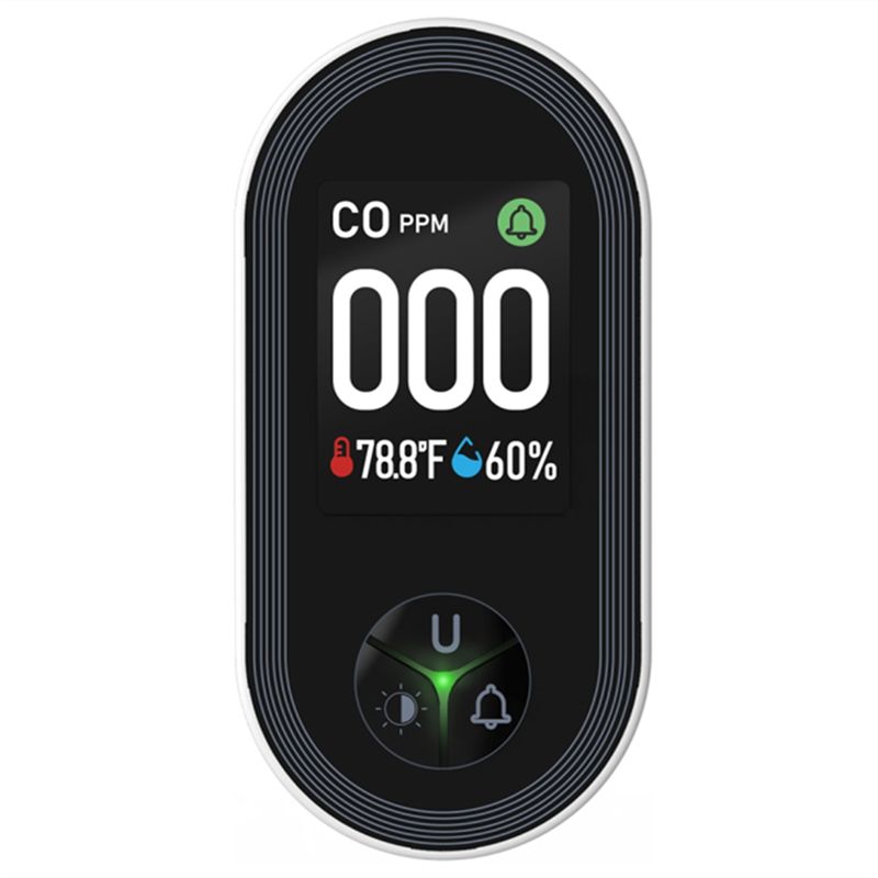Co Detector Plug - Ingebouwde CO-monitor Alarmgeluid Waarschuwing Koolmonoxidedetector 3-in-1