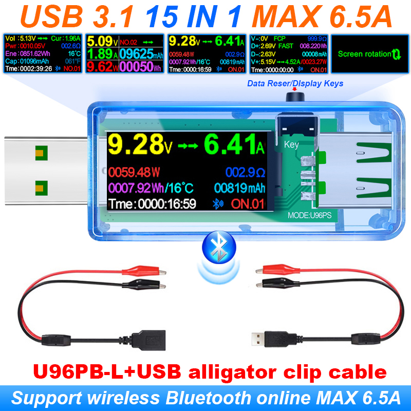 Co Detector Plug - 15 IN1 USB 3.1 Tester DC