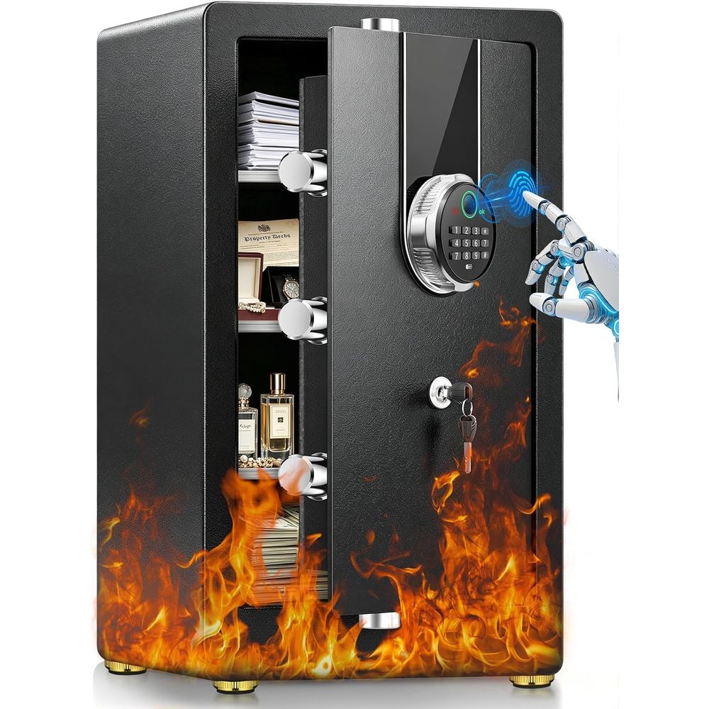 Fire Safe Document - Grote biometrische kluis met 35 min