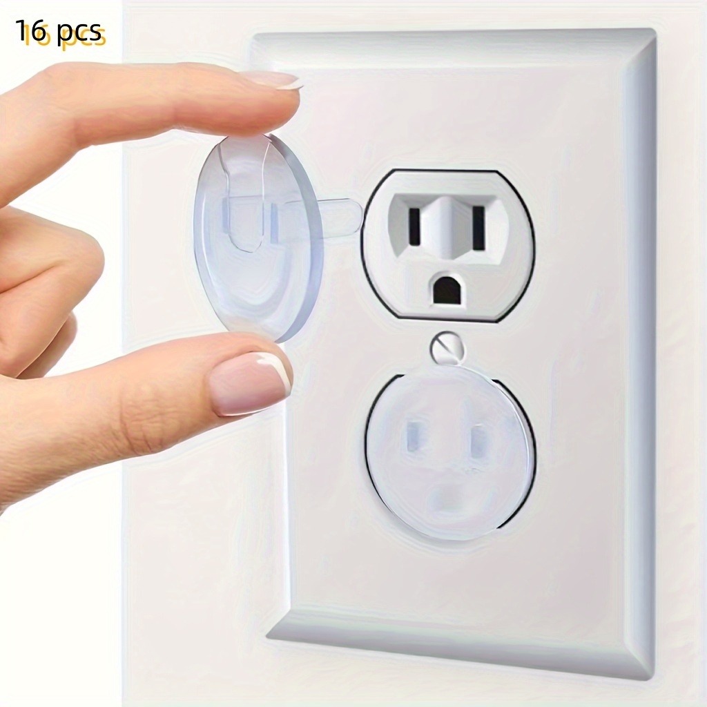 Outlet Cover Baby - 14-pack kinderveilige stopcontactafdekkingen, transparant ontwerp, eenvoudig
