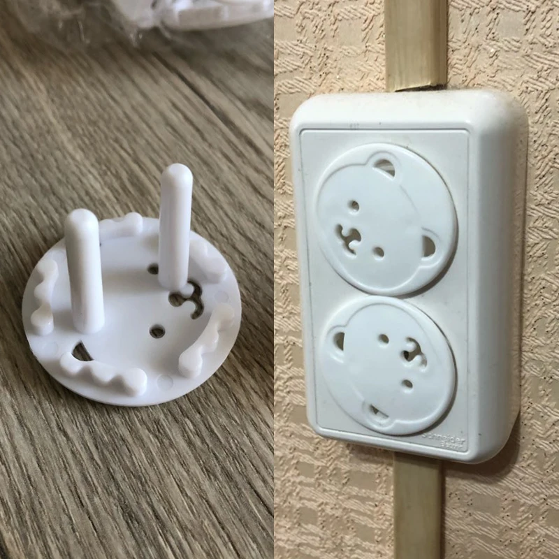 Outlet Cover Baby - 5/10PCS Cartoon Bear Outlet Covers EU