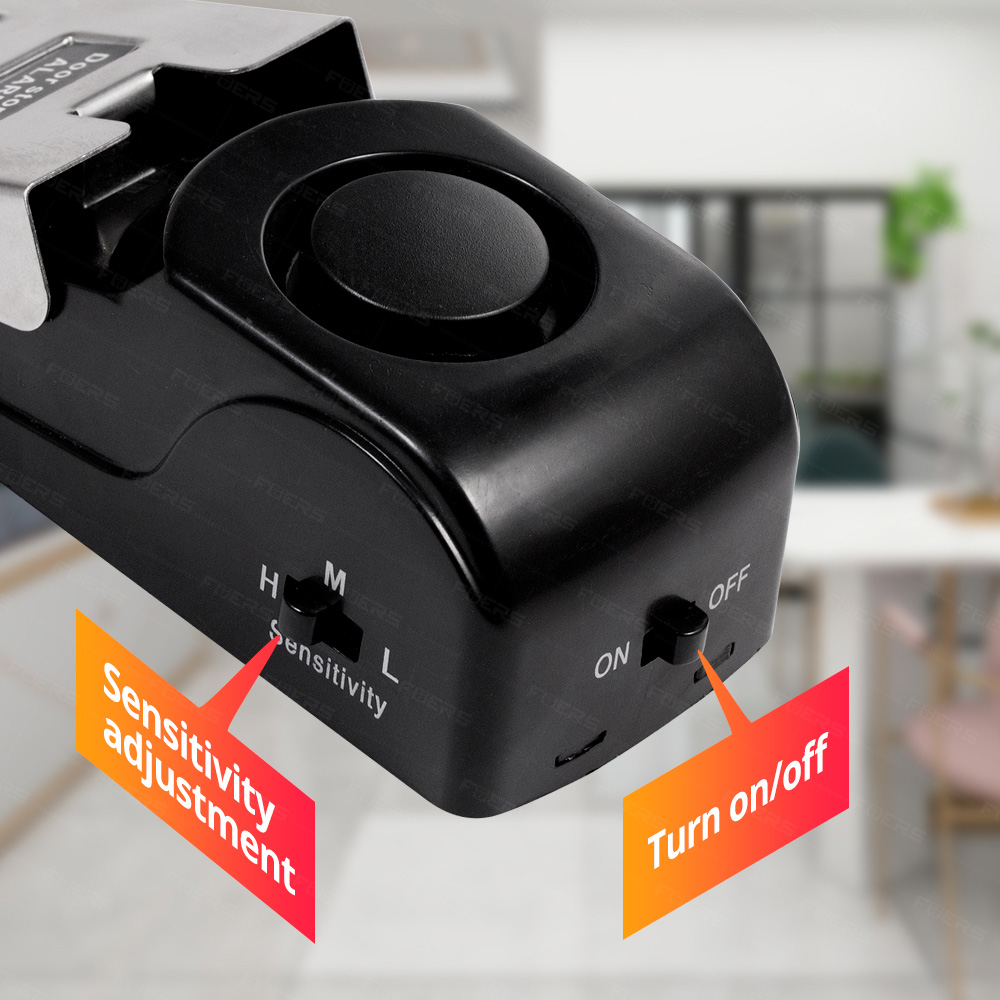 Door Stop Alarm - FUERS Deurstop Alarmsysteem 120dB Luid Draadloos
