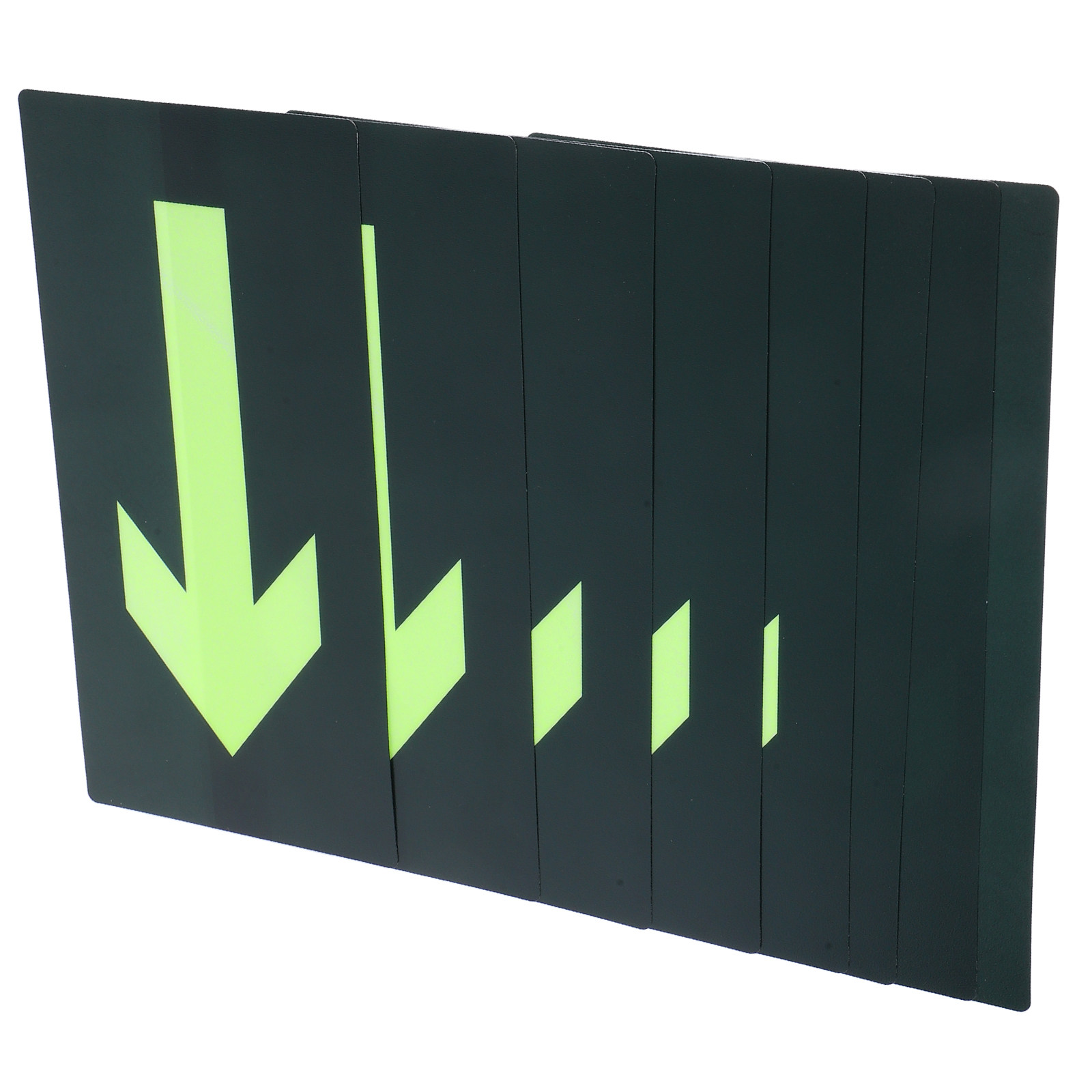Emergency Exit Sign - 8 stuks fotoluminescerende waterdichte pijlstickers die