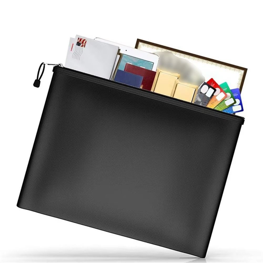 Fire Safe Document - Hittebestendige, brandwerende documententas met ritssluiting, vierkante