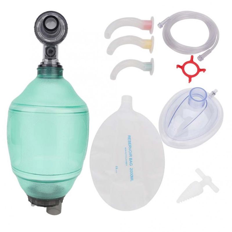 First Aid Bag Kit - Volwassenen Handleiding Zuurstofapparaat Pvc Ambu Zak