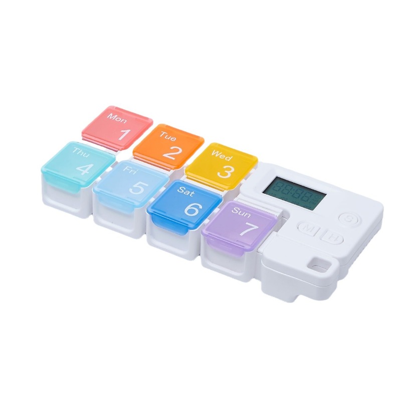 Medicine Cabinet Lock - Pillendoos met medicijnherinneringsalarm, grote capaciteit, vitaminebox