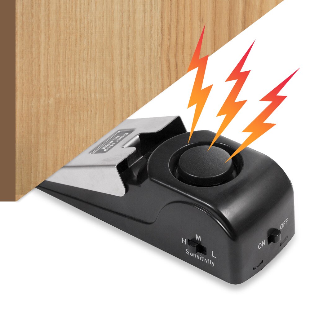 Door Stop Alarm - Draadloos deurstopalarmsysteem 125dB Luid huisbeveiligingssysteem Anti-diefstal