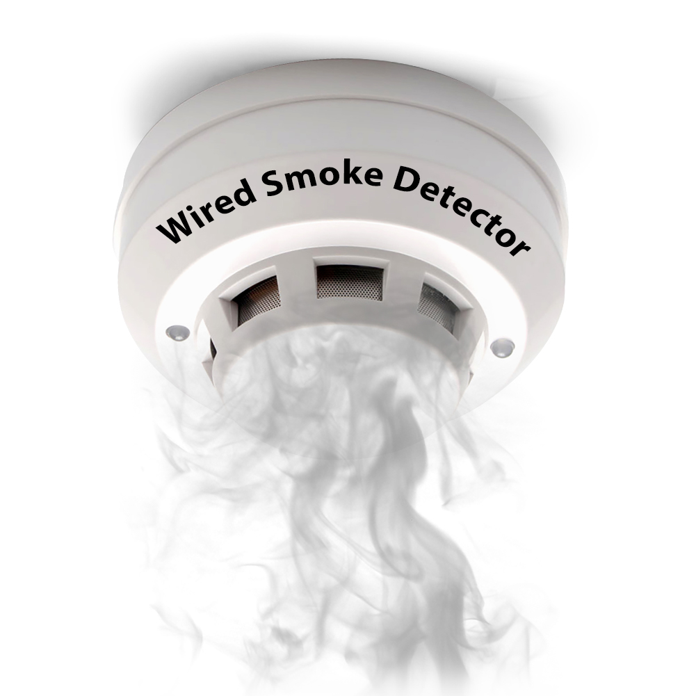 Smoke Detector Interconnected - 12V spanning bedraad rooklek brandmelder alarmsensor
