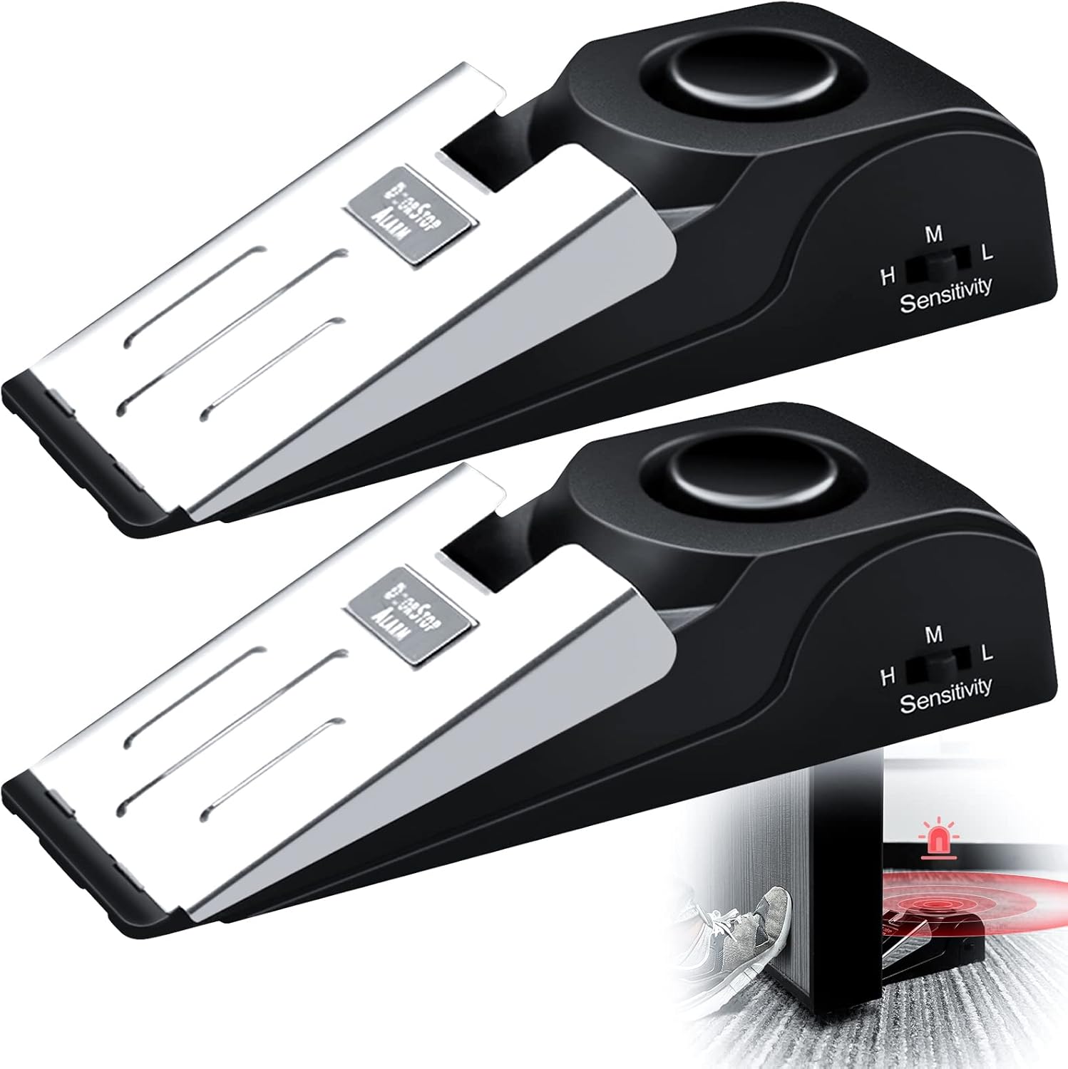 Door Stop Alarm - 1/2 Stuks Draagbare Reizen 120DB Sirene