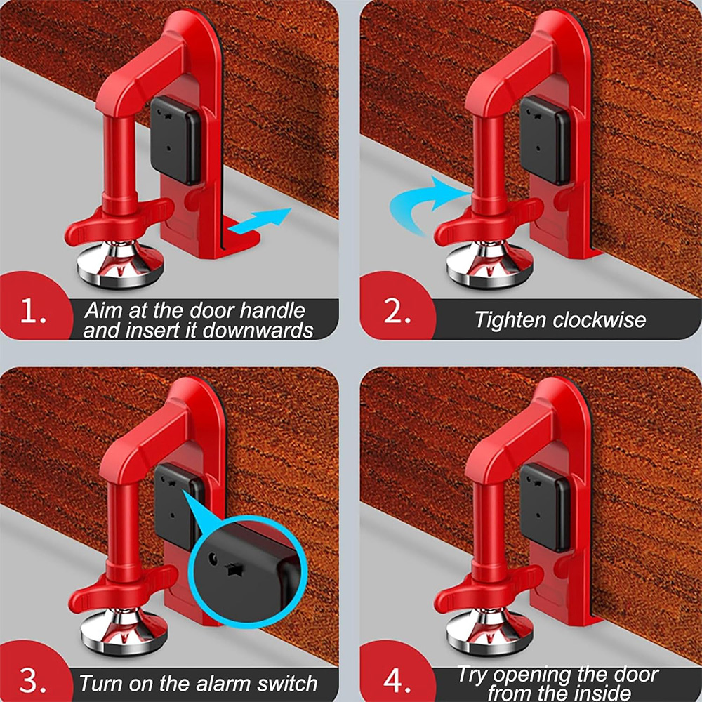 Batterij-aangedreven alarm deu - Door Stop Alarm recensie en prijs