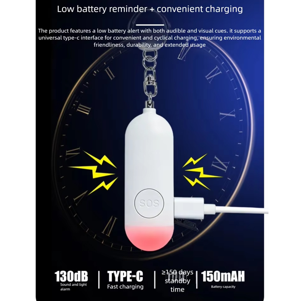 Zelfverdedigingsalarm LED-lich - Personal Alarm Keychain recensie en prijs