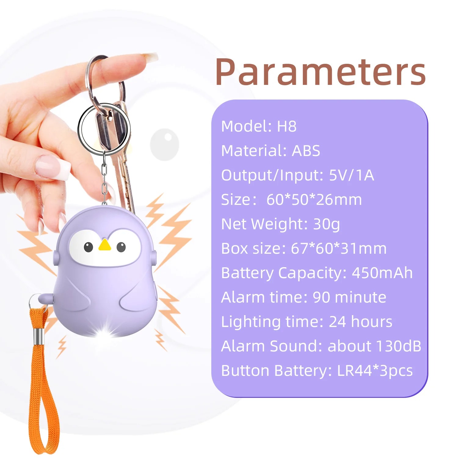 Persoonlijke zelfverdediging 5 - Personal Alarm Keychain recensie en prijs