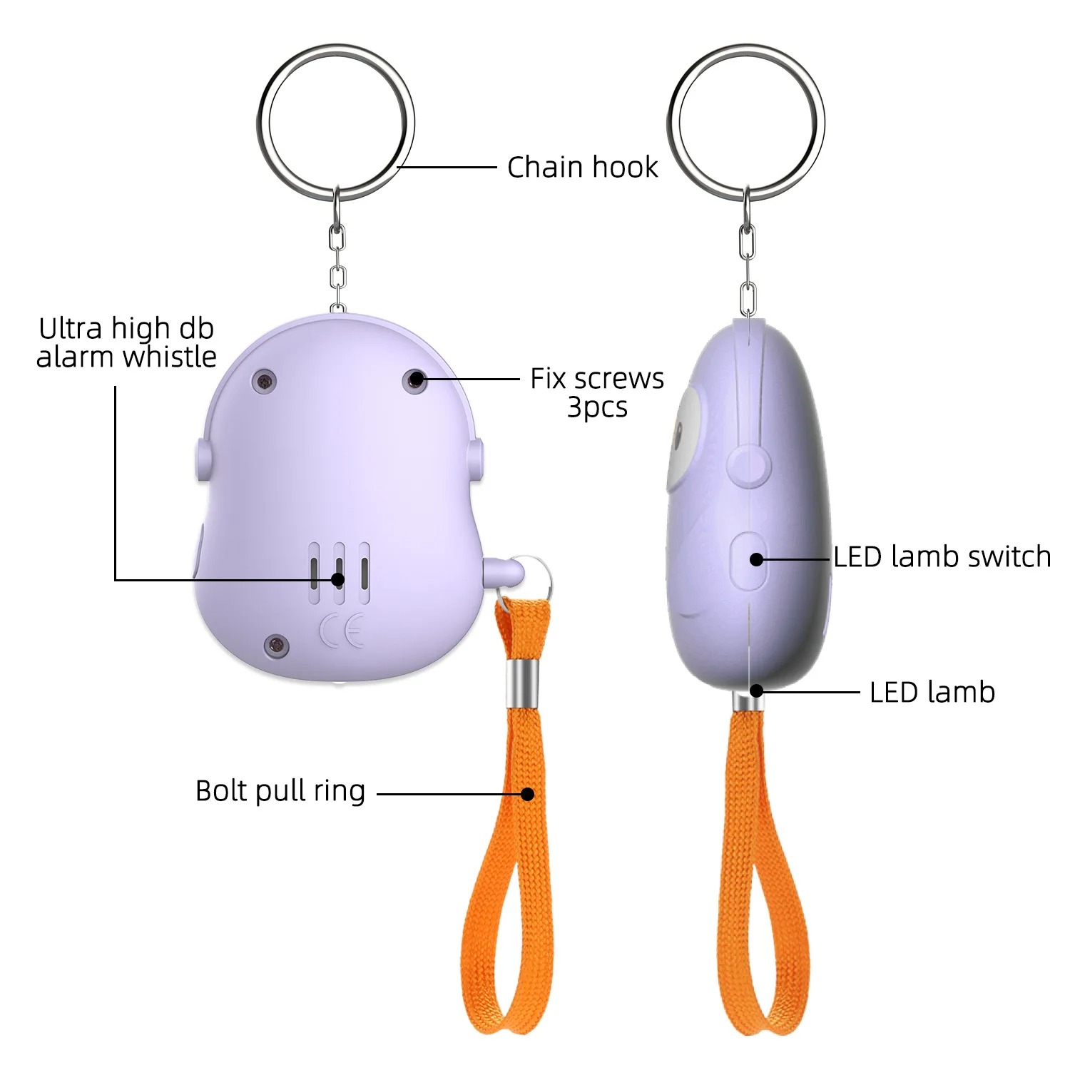 Persoonlijke zelfverdediging 5 - Personal Alarm Keychain recensie en prijs
