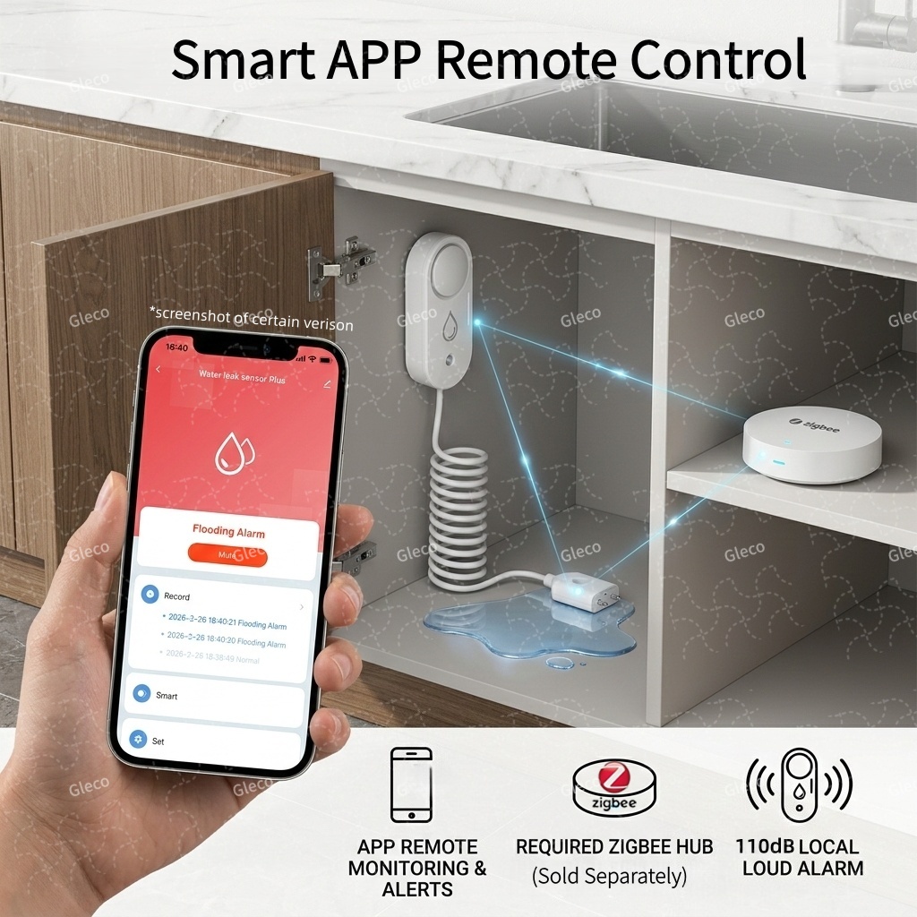 Zigbee Waterleksensor Overstro - Water Alarm Sensor recensie en prijs