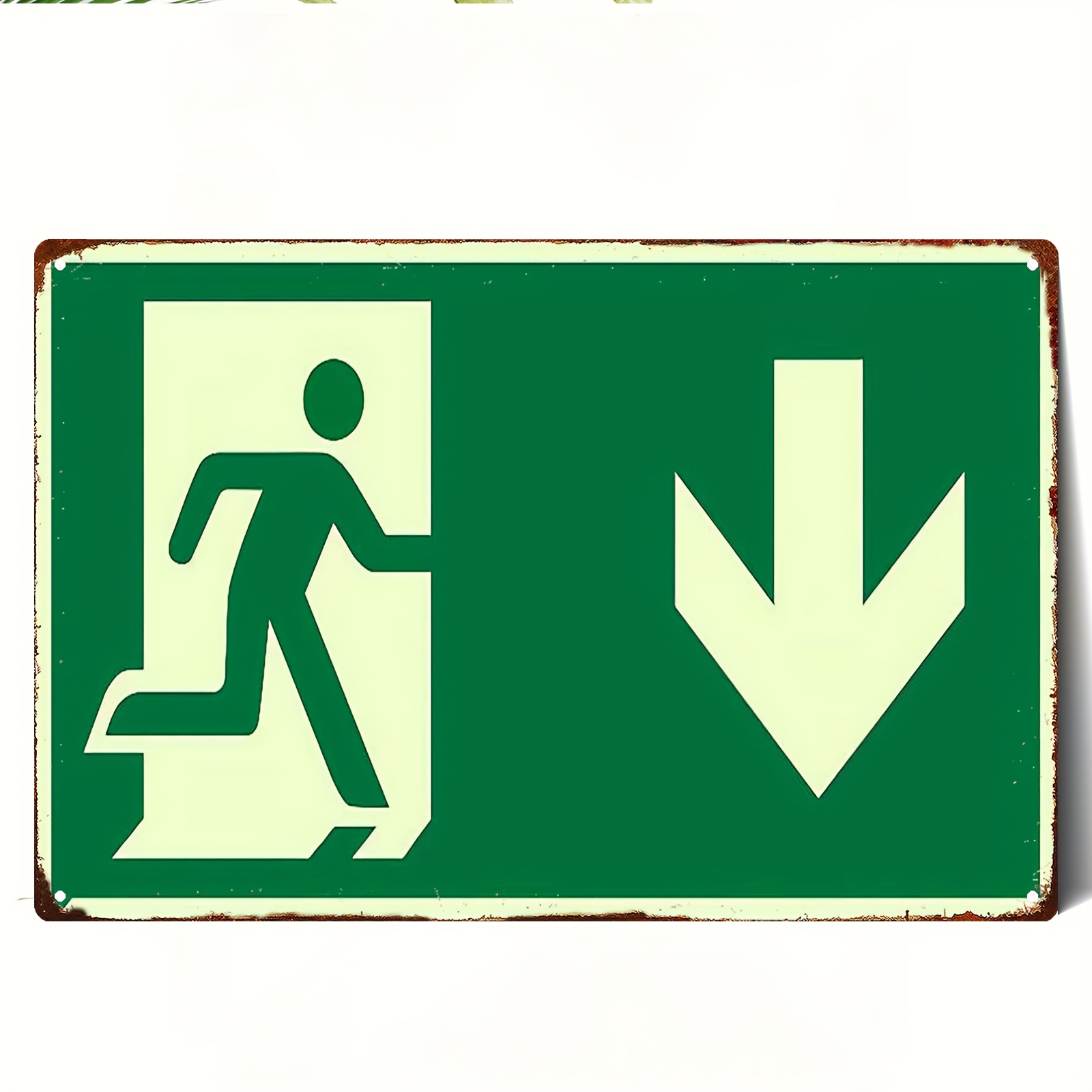 2D vintage metalen ijzeren bor - Emergency Exit Sign recensie en prijs