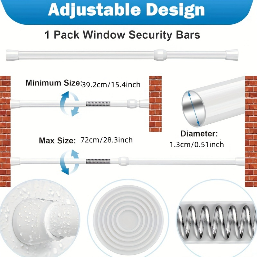 Verstelbare metalen veiligheid - Window Lock Bar recensie en prijs