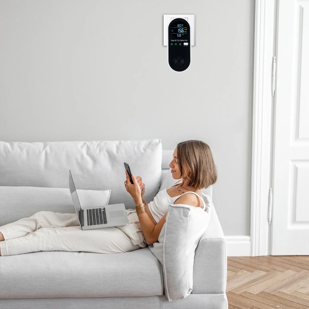 4-in-1 LED-display gasdetector - Co Detector Plug recensie en prijs