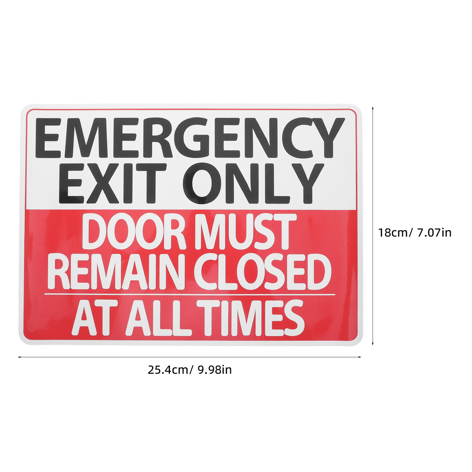 6Pack Nooduitgangsbordstickers - Emergency Exit Sign recensie en prijs
