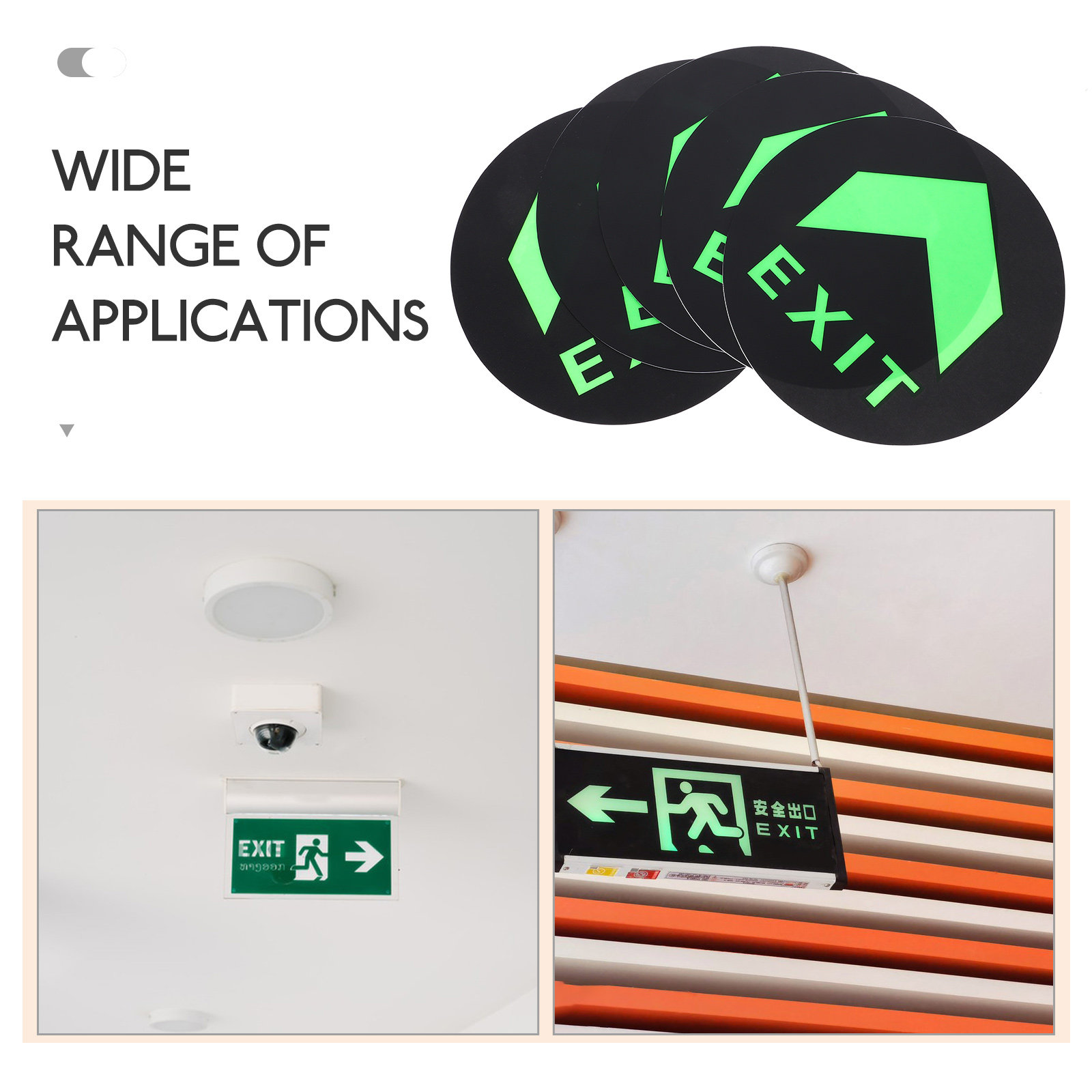 5 stuks Glow-in-the-dark uitga - Emergency Exit Sign recensie en prijs