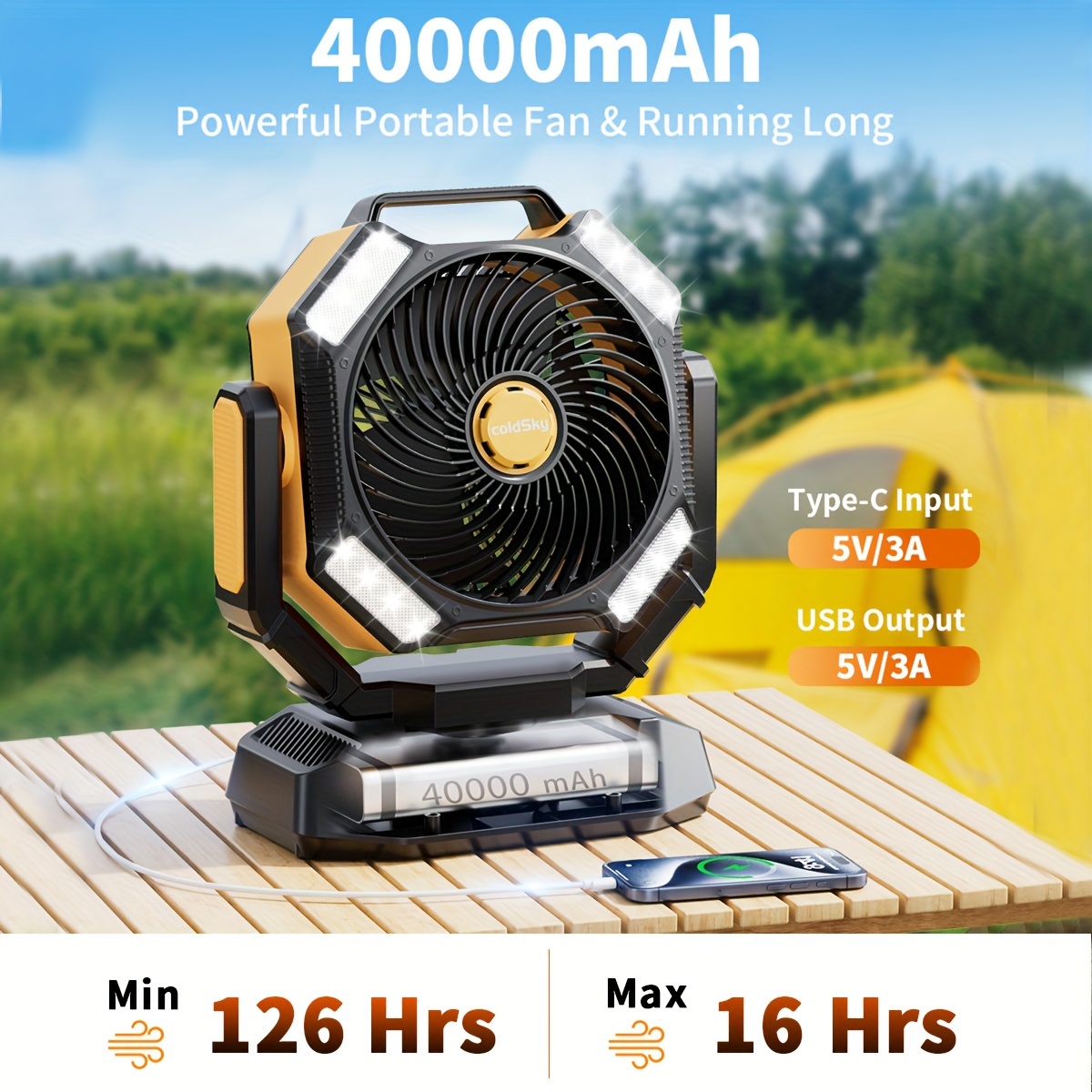 coldSky Campingventilator, op  - Power Outage Light recensie en prijs