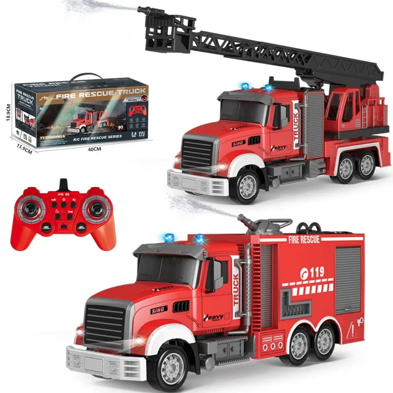2.4G RC Brandweerauto met Gelu - Fire Escape Ladder recensie en prijs