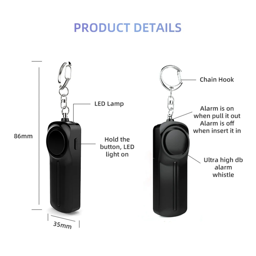 Zelfverdedigingsalarm 130dB Ul - Personal Alarm Keychain recensie en prijs