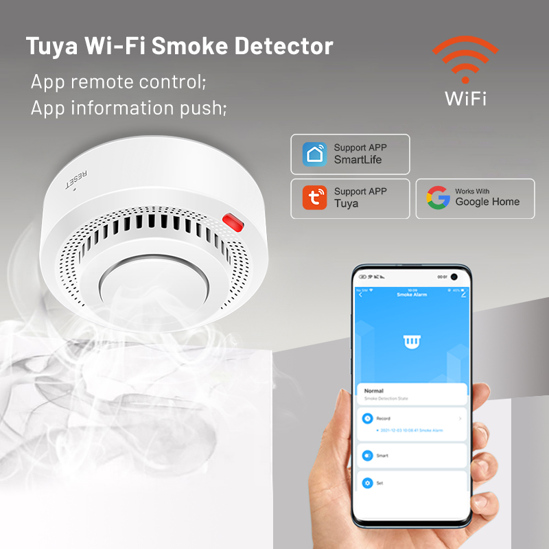 2-pack Tuya Smart WiFi Rookmel - Smoke Detector Interconnected recensie en prijs