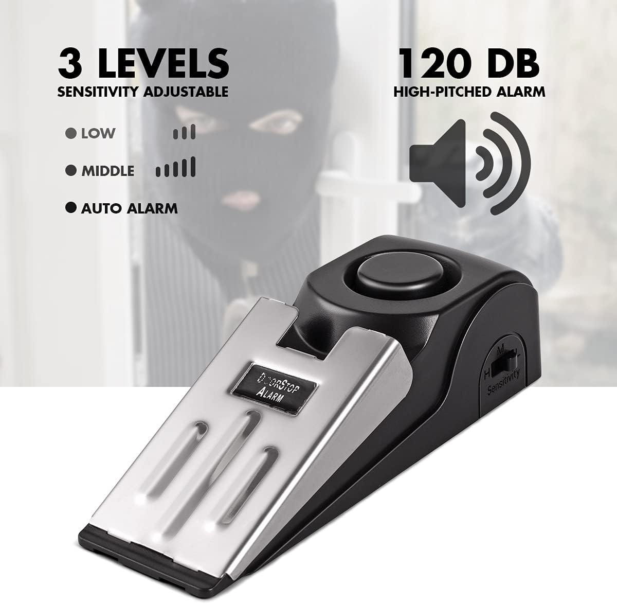 1/2 Stuks Draagbare Reizen 120 - Door Stop Alarm recensie en prijs